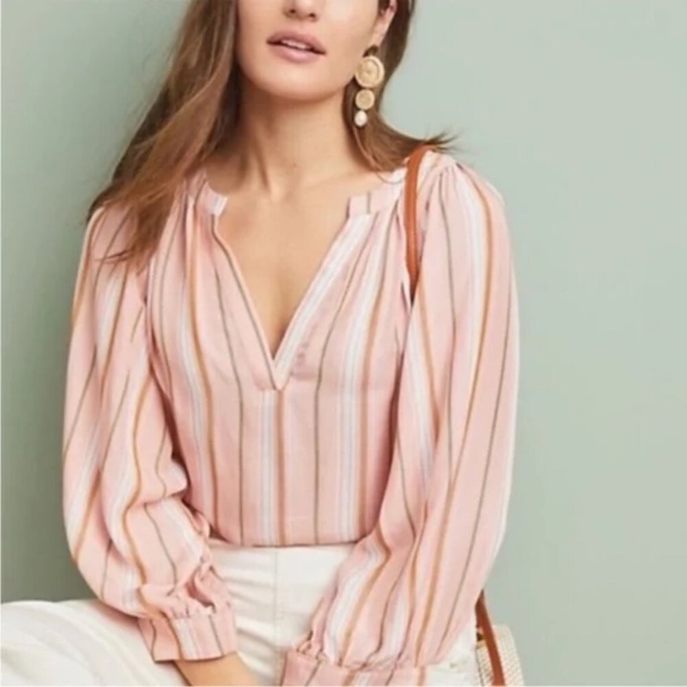 Anthropologie by Maeve Brenda Peasant Top